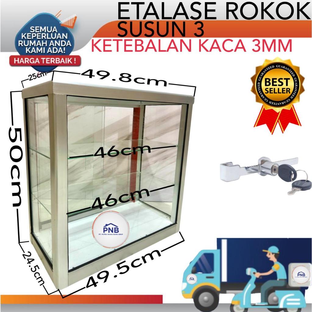 RAK ETALASE ROKOK ETALASE KACA MINI BOGOR DAN DEPOK GOJEK