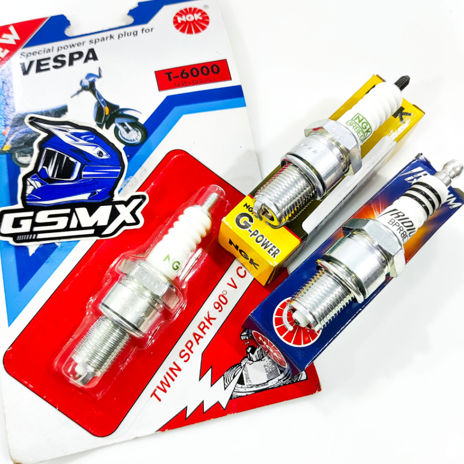 BUSI RACING NGK VESPA 2T NGK T600 DRAT PANJANG NINJA RXZ SATRIA 2 TAK