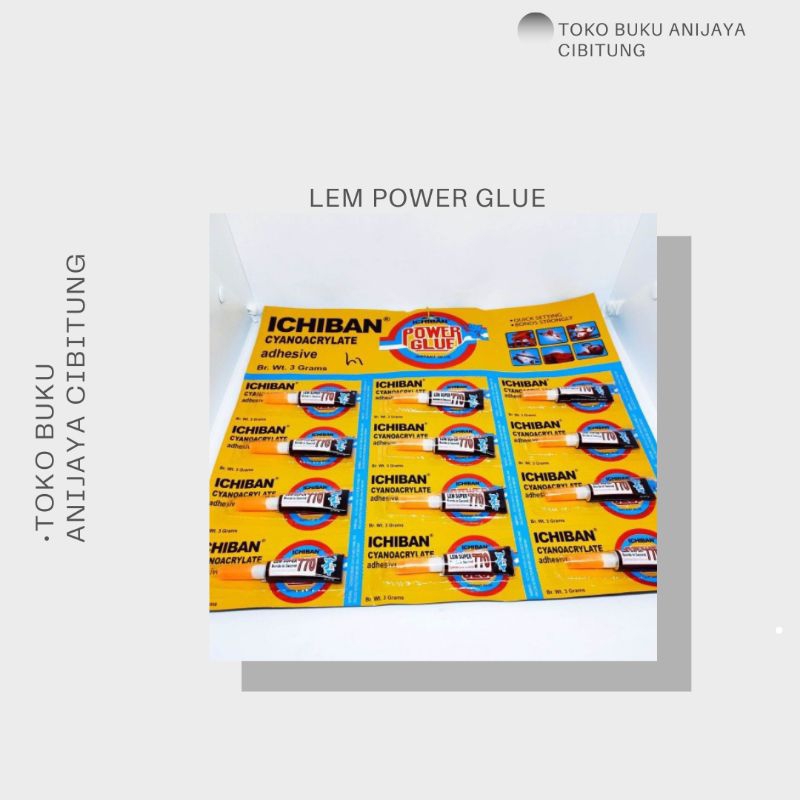 

LEM SERBAGUNA / POWER GLUE / LEM BESI ICHIBAN