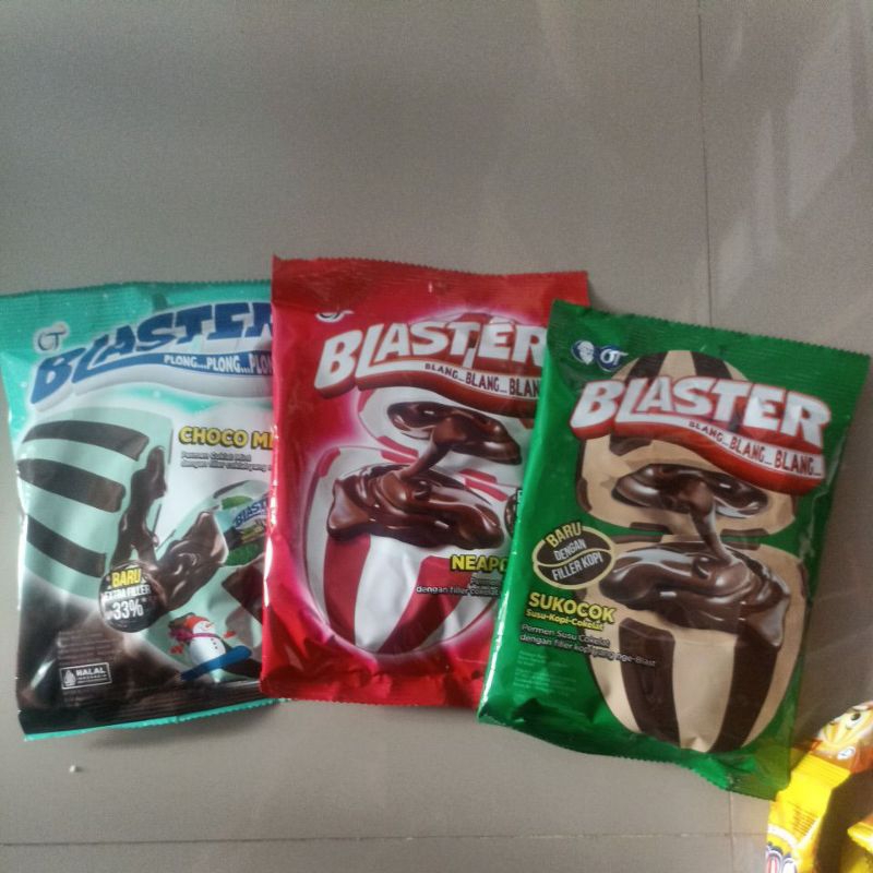 

permen candy blaster rasa coklat mint pack isi 50 butir