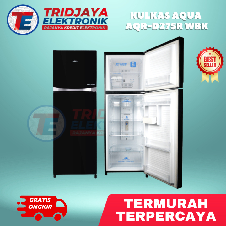 Kulkas AQUA 2 pintu AQR-D275R WBK termurah garansi resmi