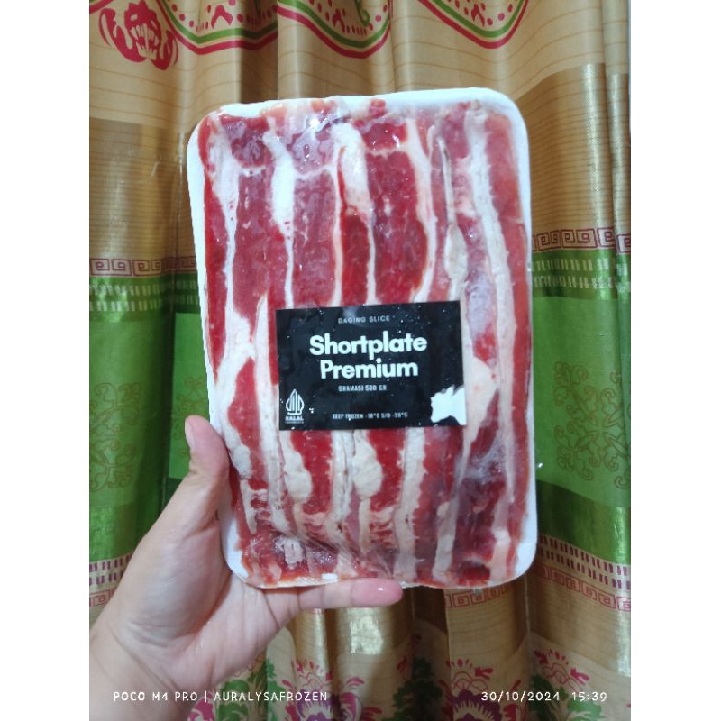 

US short plate premium beef slice Yoshinoya Murni beef slice lemak banyak 500gr