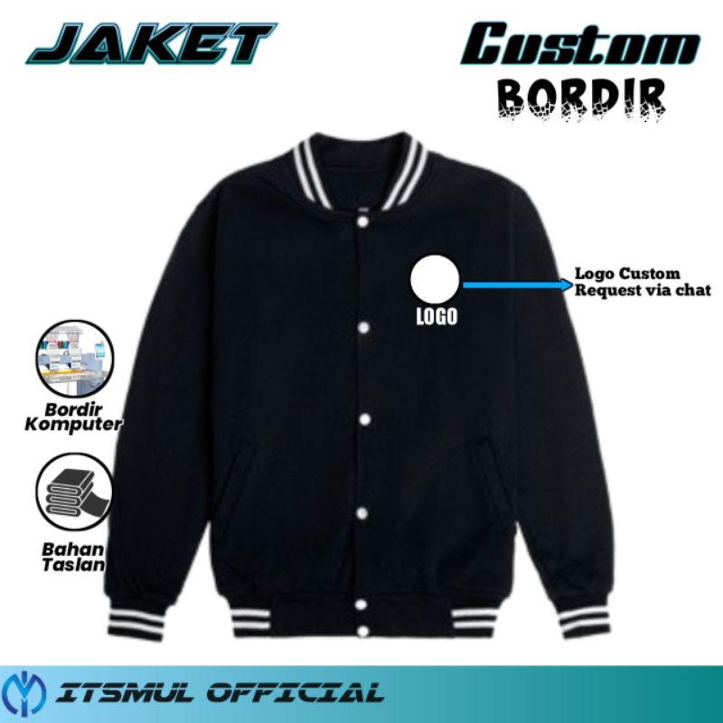 Jaket Varsity Custom Bordir Varsity Jacket Custom