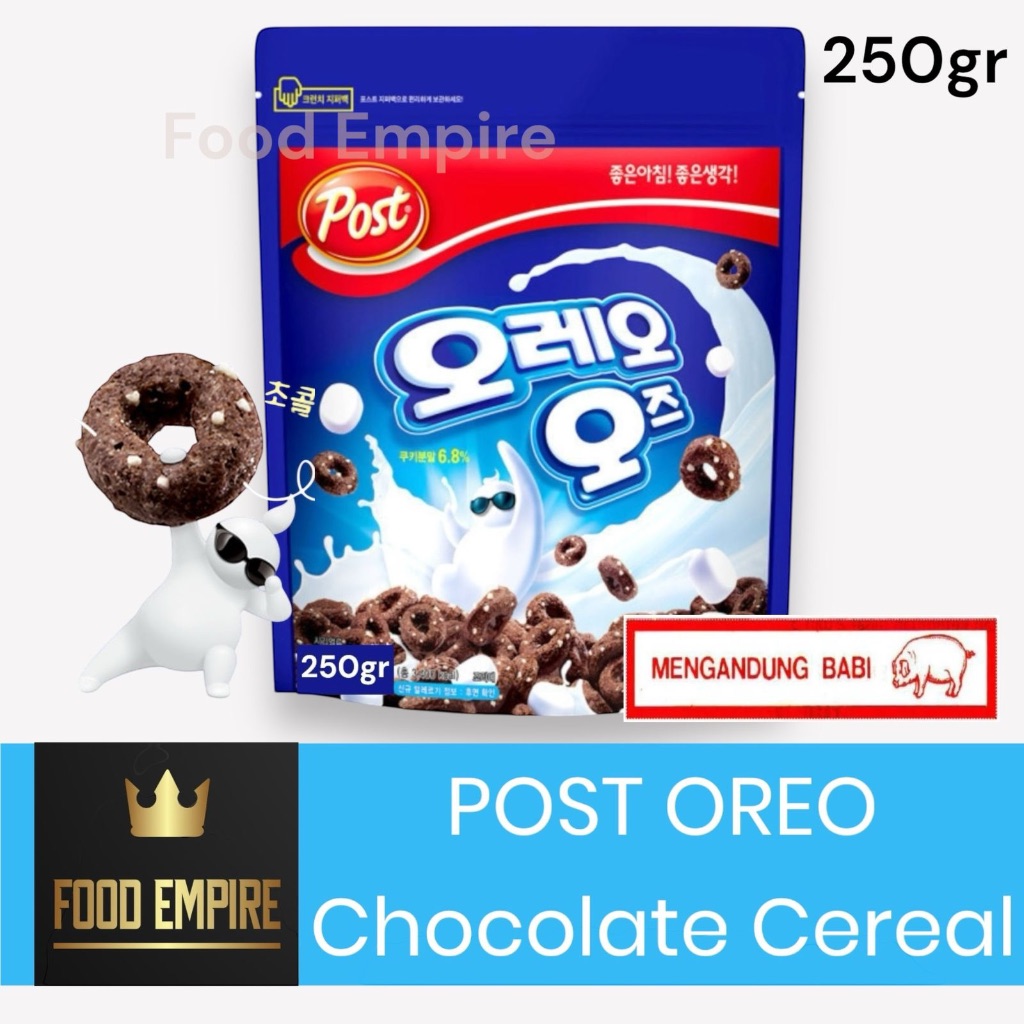 

POST Oreo O's Cereal 250gr POUCH | Sereal with Marshmallow | NON HALAL