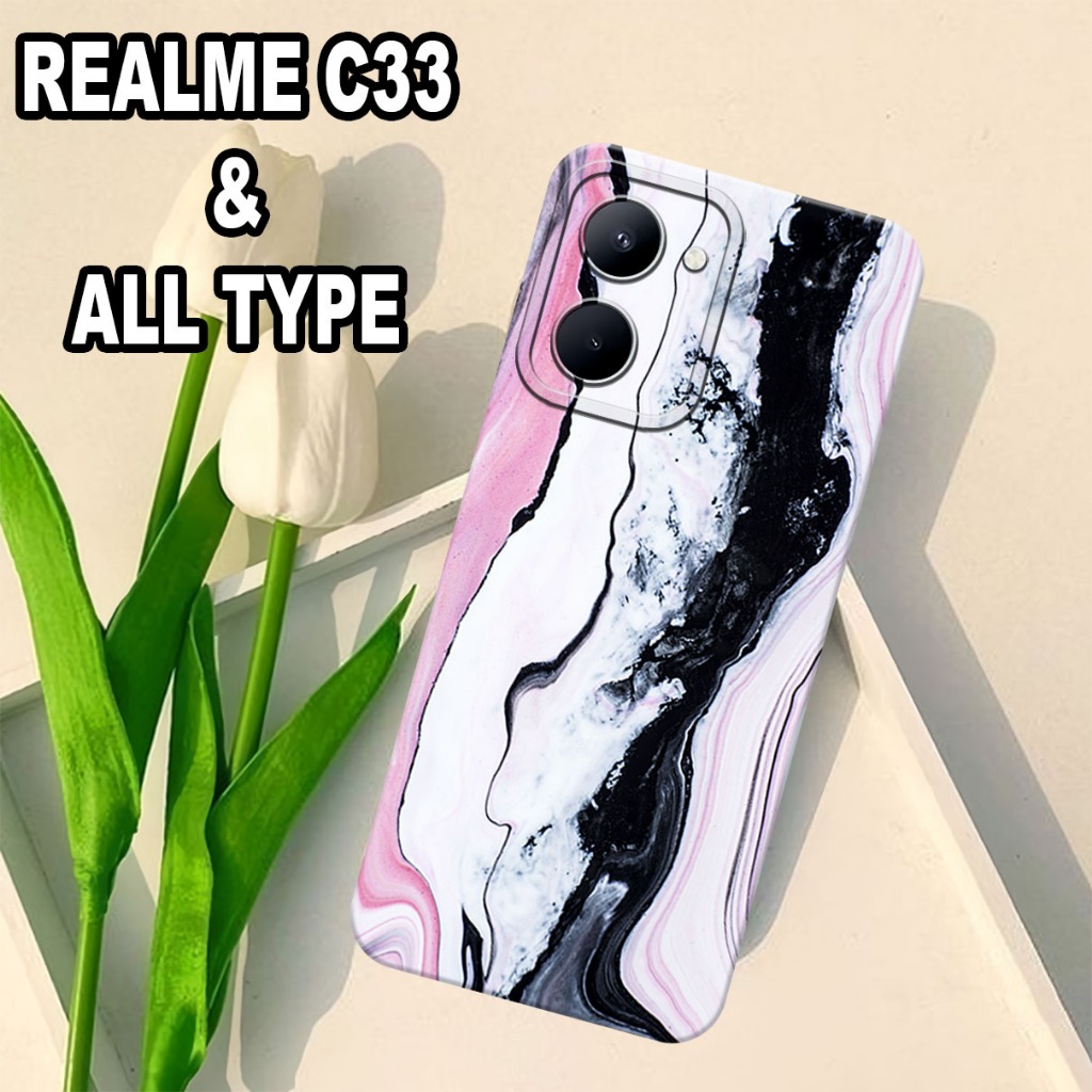 G32 - Case Pro Camera REALME C33 - motif PASTEL - silikon REALME C33 - softcase REALME C33 - bahan k