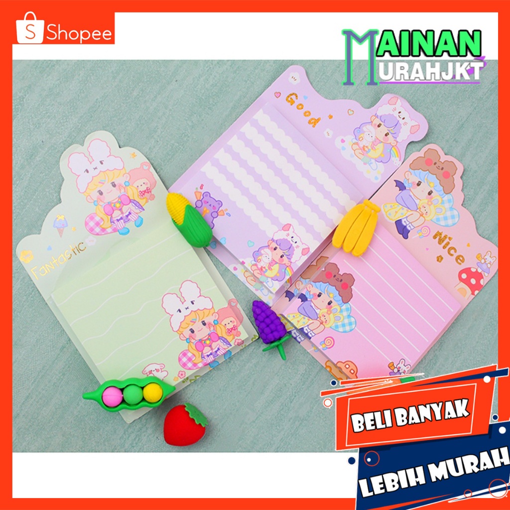 

ATK NOTEBOOK CATATAN TEMPEL BUKU CATATAN SIMPLE ANAK STICKY NOTE BOOK ANAK MOTIF CARTOON