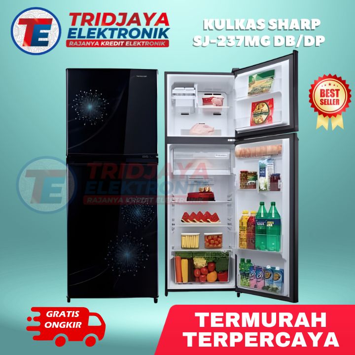 Kulkas SHARP 2 Pintu SJ-237MG DB/DP Termurah Garansi Resmi