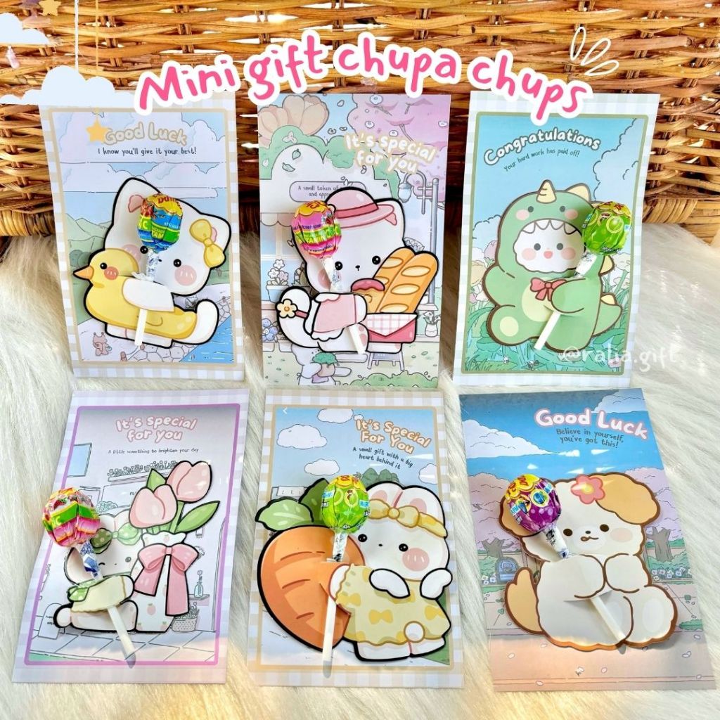 

(Sudah termasuk permen) Mini Gift Candy Chupa Chups-Permen Lolipop Ulang Tahun-Mini Gift Permen Birthday Candy Kado