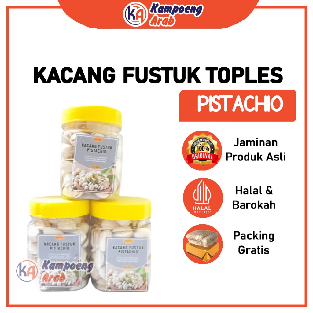 

KACANG FUSTUK TOPLES Premium 100gr Pistachio Kacang Ketawa Asli Timur Tengah Gurih Kaya Antioksidan