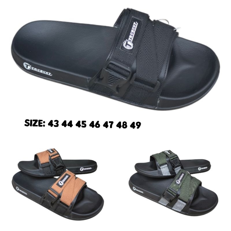 Sandal Pria Ukuran Besar Trubust Sendal Big Size Terbaru Sandal Selop Karet Sendal Flip Flop Sandal 