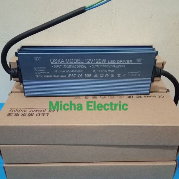Trafo Power Supply 12V 10A 120W Outdoor/ Adaptor LED Driver 12V 10a 120watt IP67
