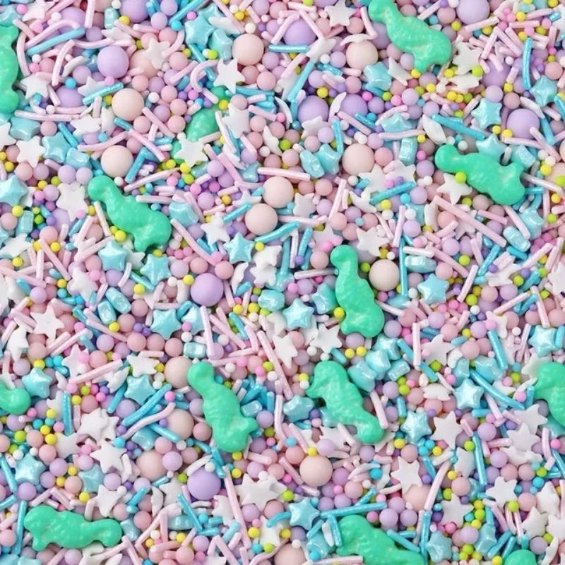 

Sprinkle tema laut taburan kue trimit / under the sea / mermaid / kerang / seashell/ seahorse / kuda laut / ikan