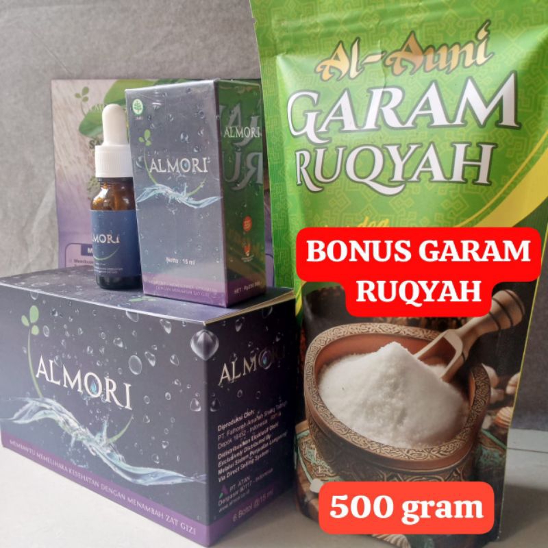 

ALMORI ALKALI DROOP EXSTRAK DAUN KELOR+BONUS 500 GRAM GARAM RUQYAH