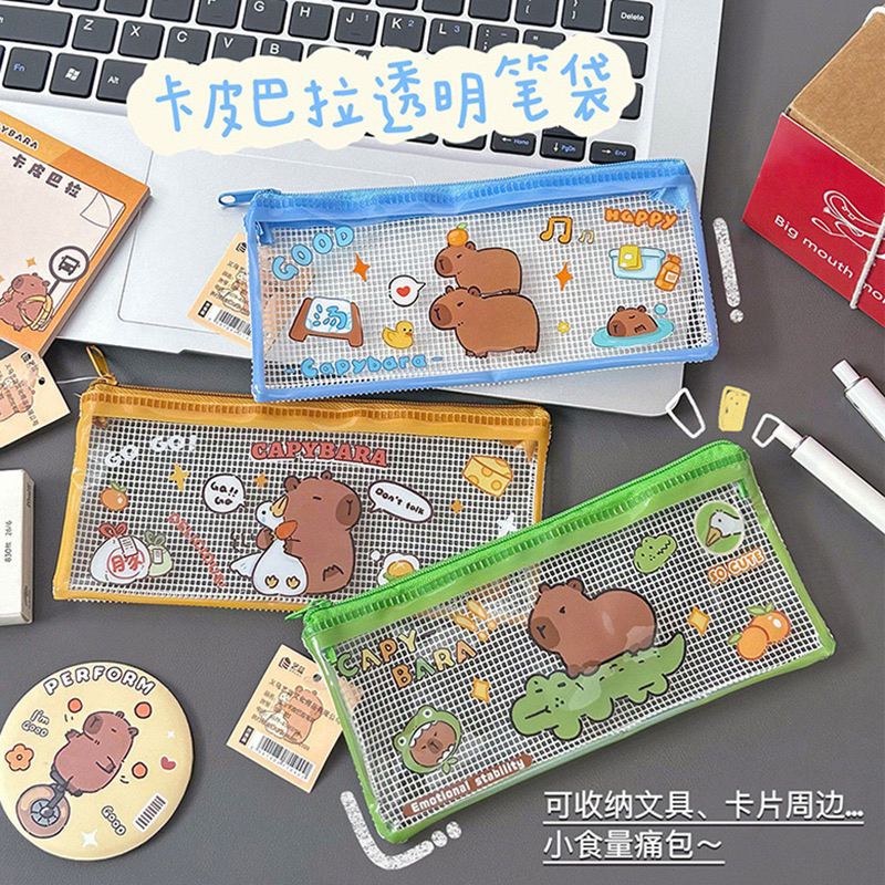 

Pencil Case Net tempat pensil Capybara