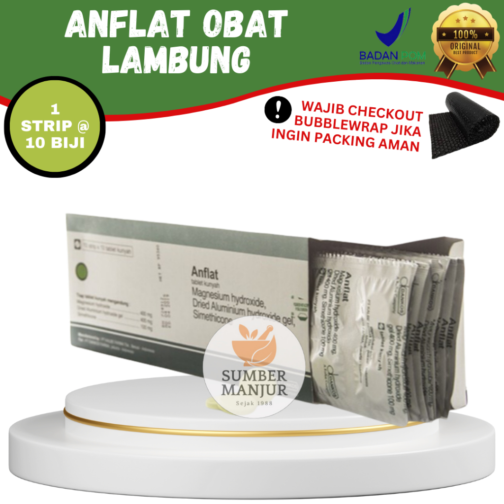 ANFLAT (OBAT LAMBUNG MAAG)/1 STRIP @10TABLET