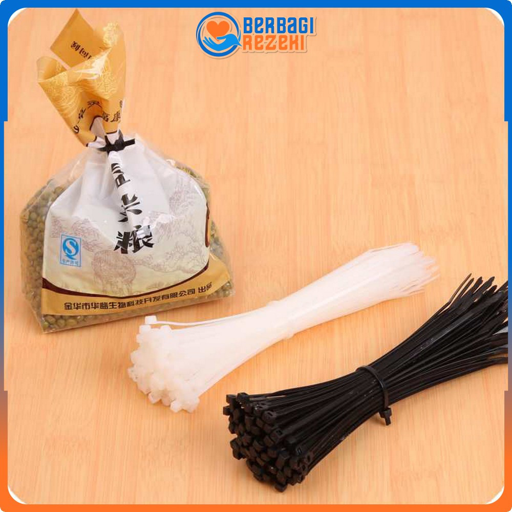 

Cable Tie Warna Hitam Putih Ukuran 10CM / 15CM / 20CM Serbaguna / Kabel Ties Ikat Tali Serut Multifungsi BR C1119