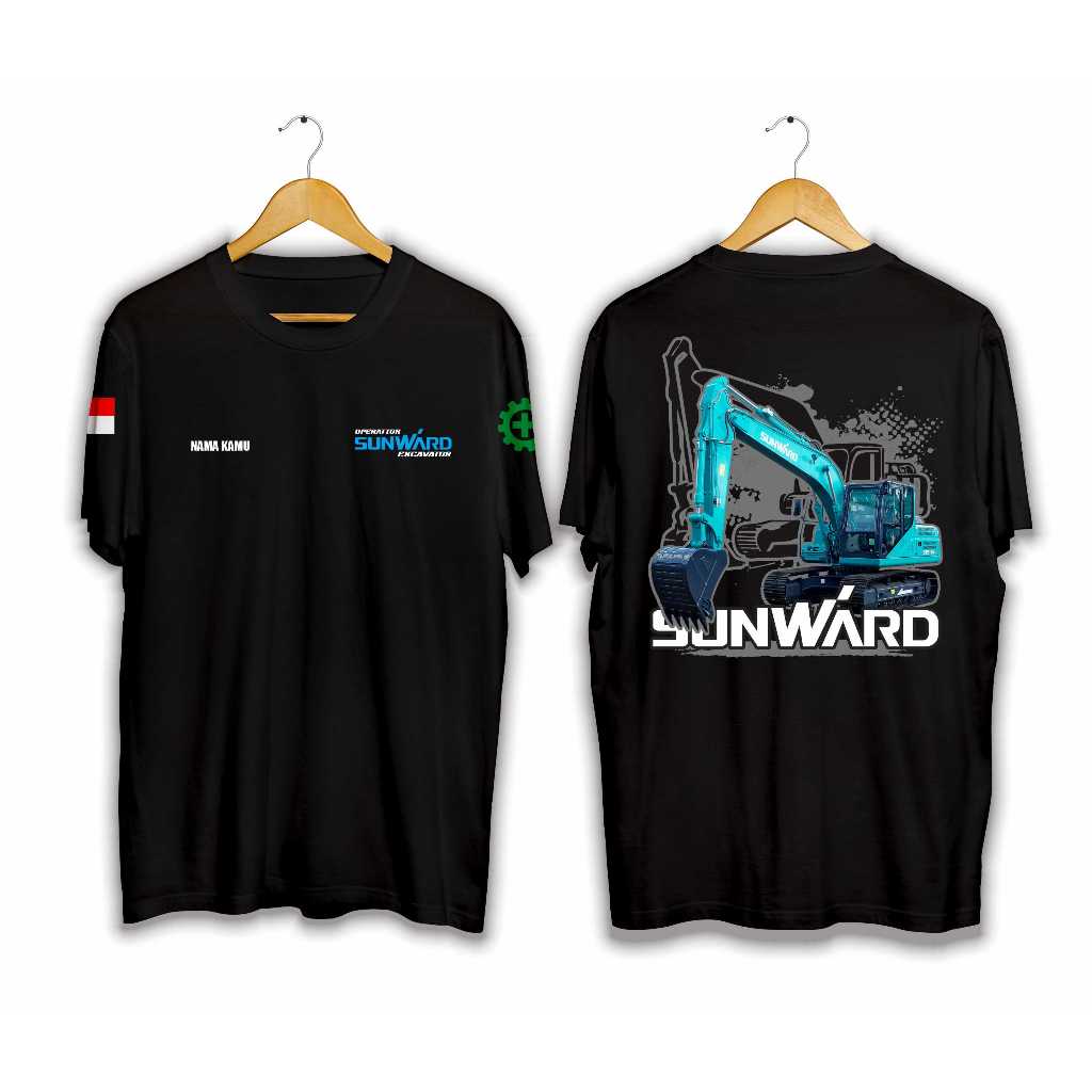 BAJU KAOS EXCAVATOR SUNWARD KAIN KATUN COMBED