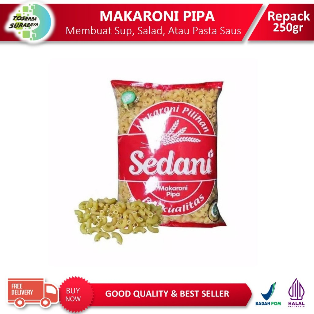 

MAKARONI Pipa 250gr Sedani - Makaroni Renyah & Crispy - Makroni - Maccaroni