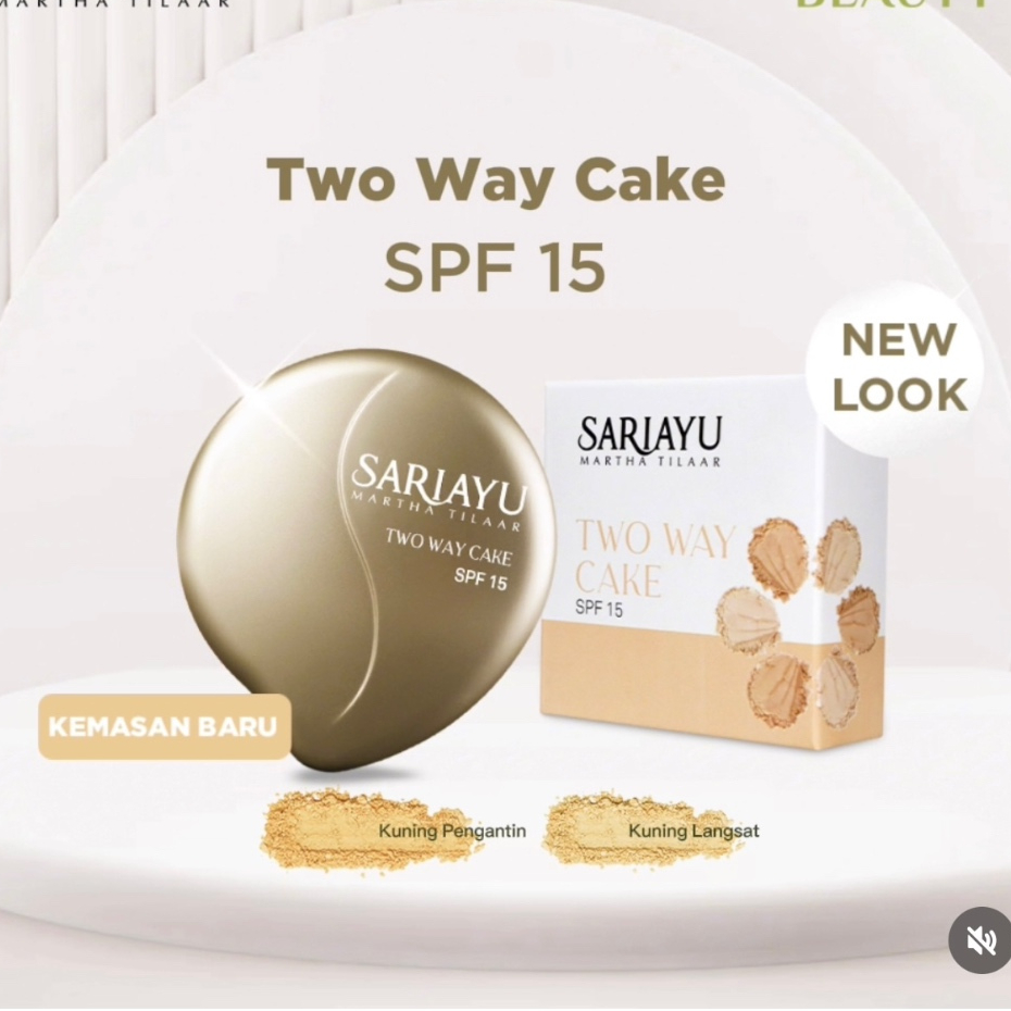 Sariayu Sari Ayu Two Way Cake SPF 15 - Bedak Padat Tahan Lama