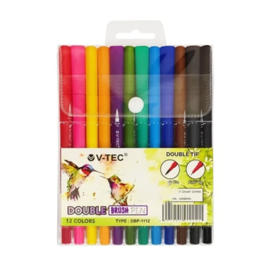 

TBMO V-TEC DOUBLE BRUSH PEN 12 WARNA/24 WARNA GMP