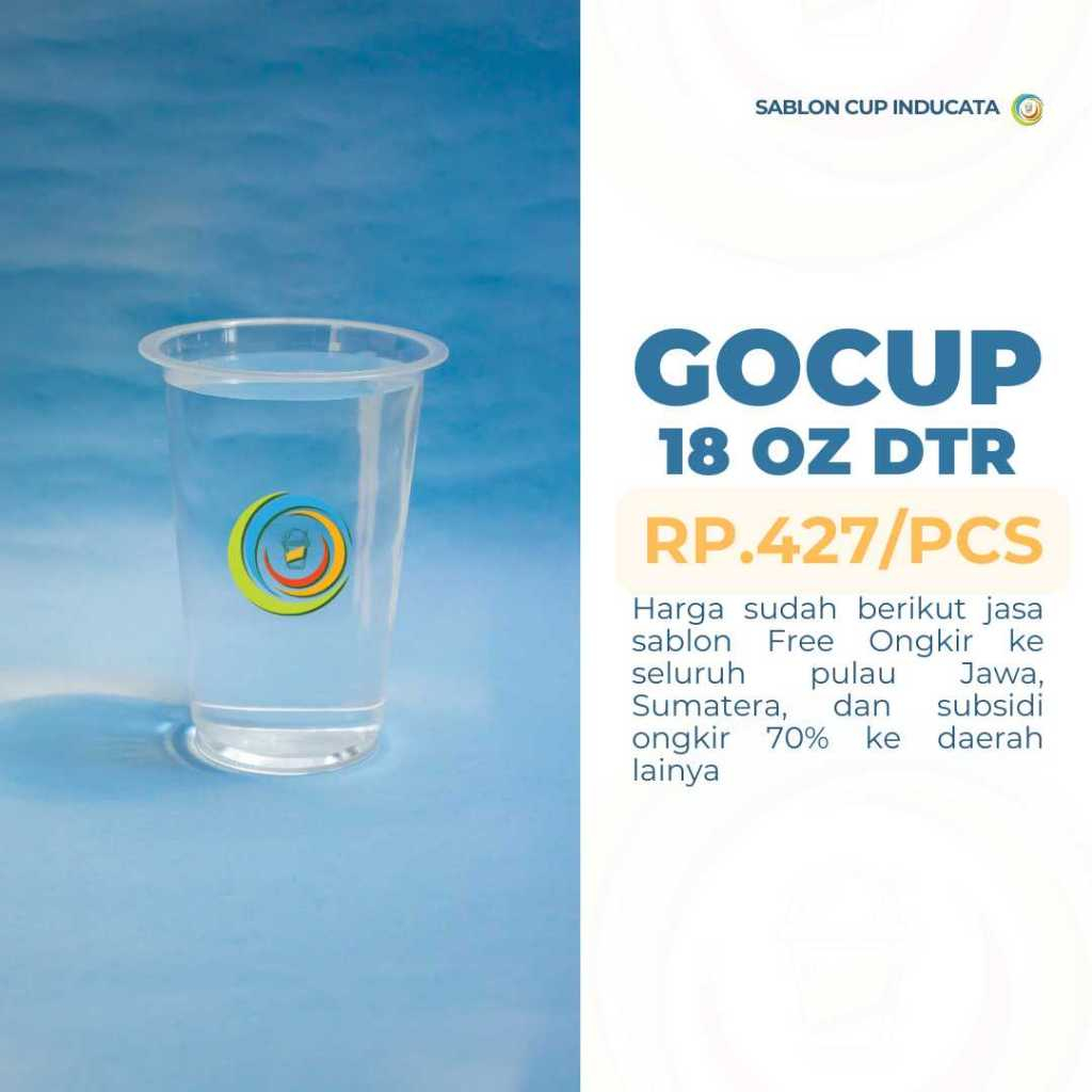 

SABLON CUP 18oz 6,5gr - Datar - Gratis Design 3 Sisi 1 Warna// TERMURAH SE-INDONESIA