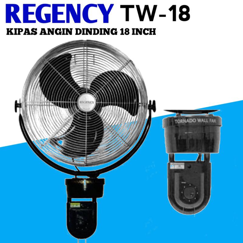 kipas angin REGENCY TW 18 Kipas angin tembok tornado/kipas angin blower besi 18 inch