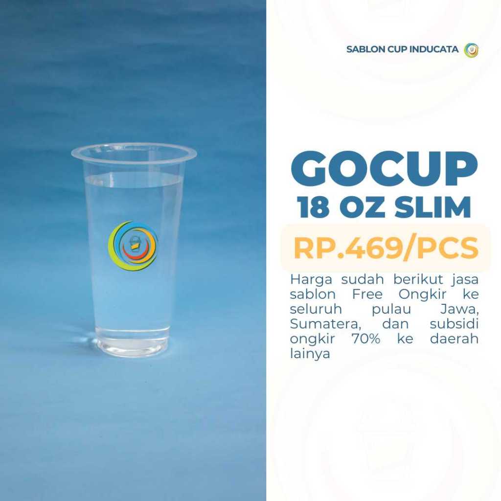 

SABLON CUP 18oz slim 7,5gr - Datar - Gratis Design 3 Sisi 1 Warna//TERMURAH SE-INDONESIA