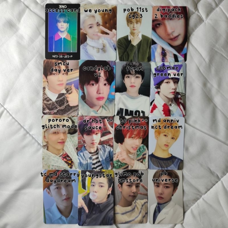 [ready stock] photocard official nct dream jeno access card we young jaemin pb 11st sg23 haechan dig