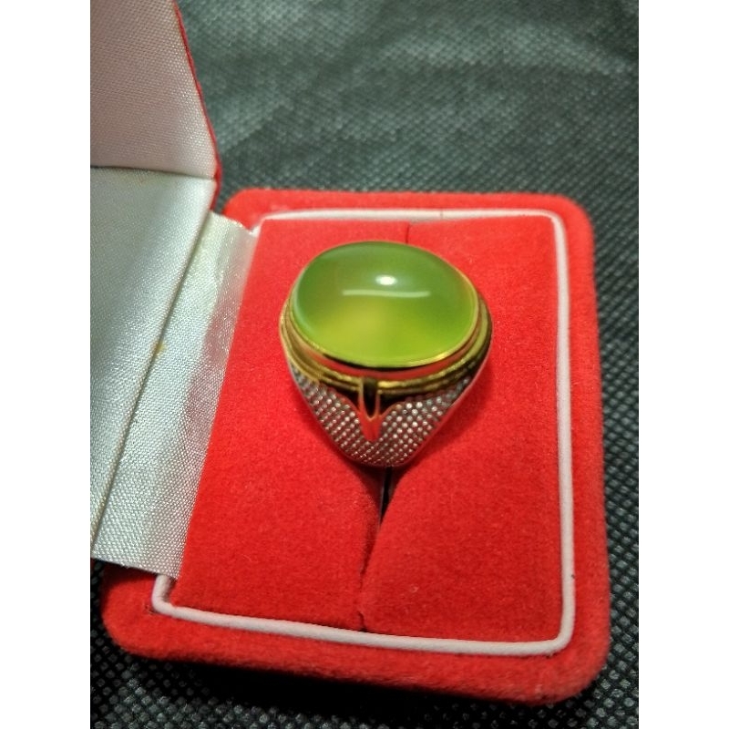 cincin batu anggur ijo original