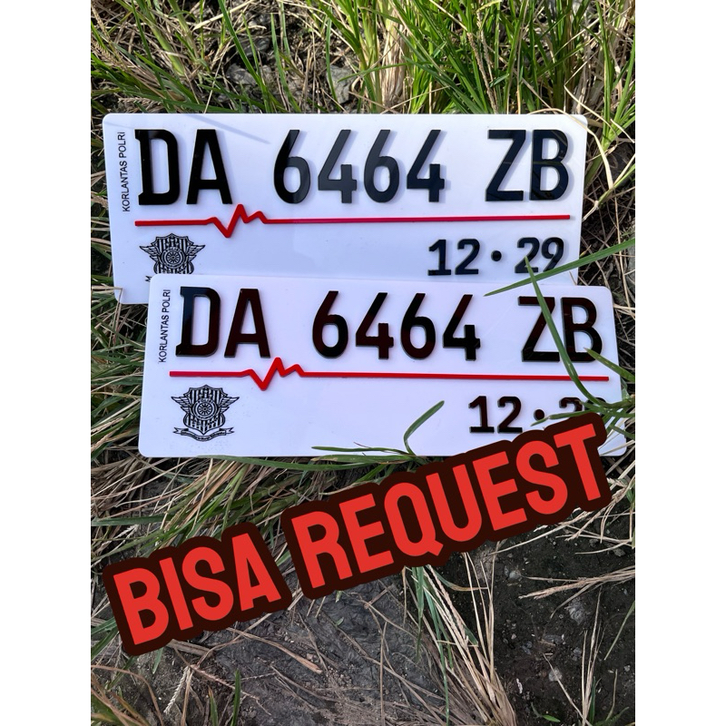 Plat Nomor Variasi Motor Akrilik Timbul / Plat Nomor Akrilik 3D Baut Tanam / Plat Nomor Motor Varias