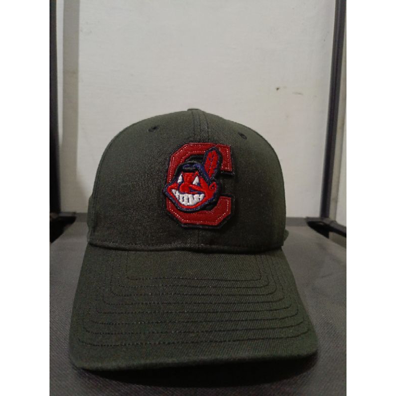 Topi New era MLB Cleveland Indians Original 100% Logo c Cepot bisball Baseball cap