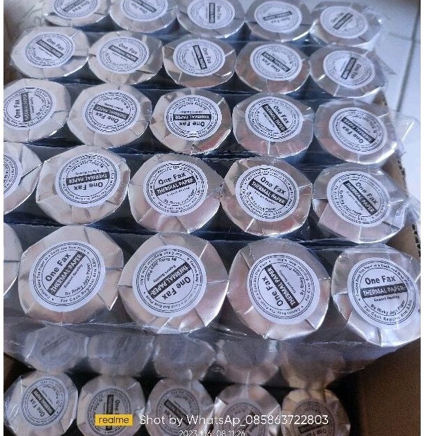 

Grosir Terjamin Kertas kasir thermal 58x4 paket 5 roll struk EDC bluetooth