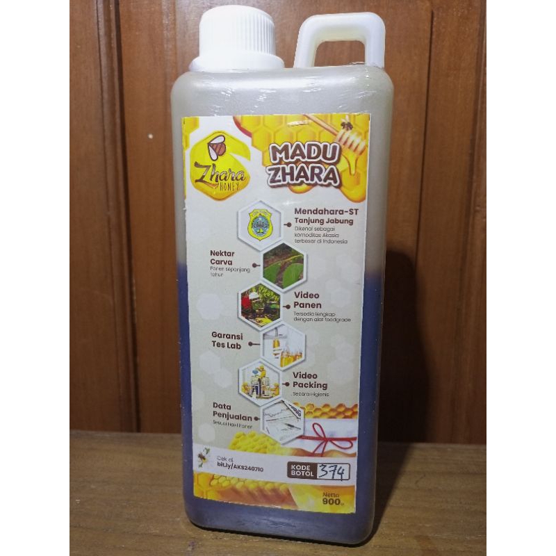 

Madu Akasia 900gr Zhara Honey Madu Zhara. 100% Asli Madu Murni dari Lebah Pakan Bunga.