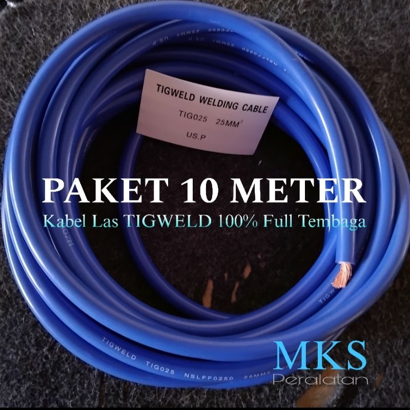 TIGWELD | PAKET 10 METER Kabel Las 25mm 100% Full Tembaga | Kabel Las 25mm Tigweld  Superfleksible 1