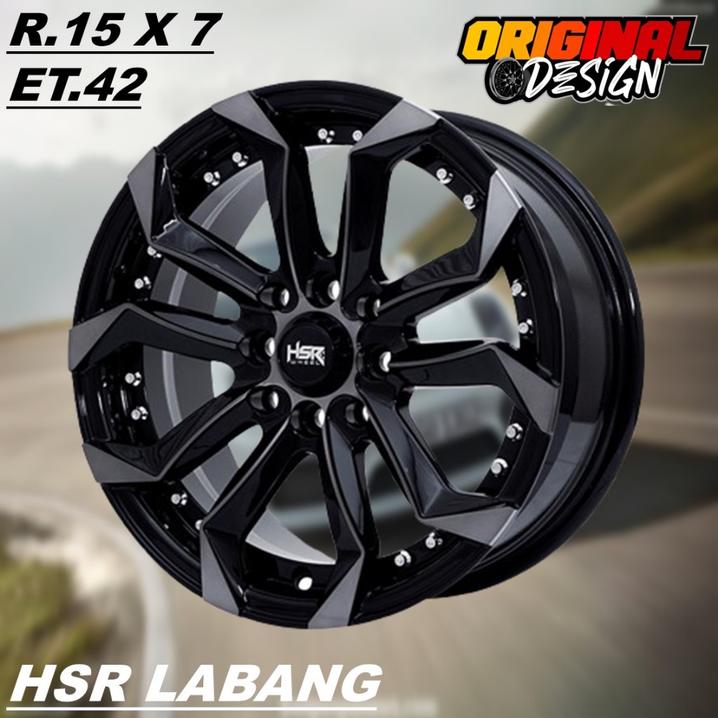 Velg mobil AVANZA, BRIO, CALYA, LIVINA, pelek ring 15 HSR LABANG R15 lubang 4
