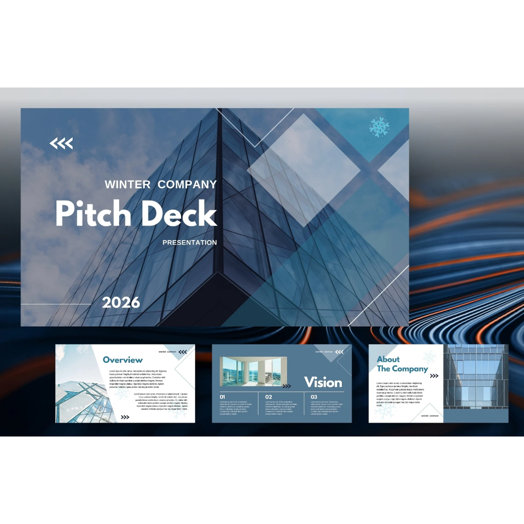 Template Presentasi | Power Point | Company Profile | PPT | Winter | Siap Edit