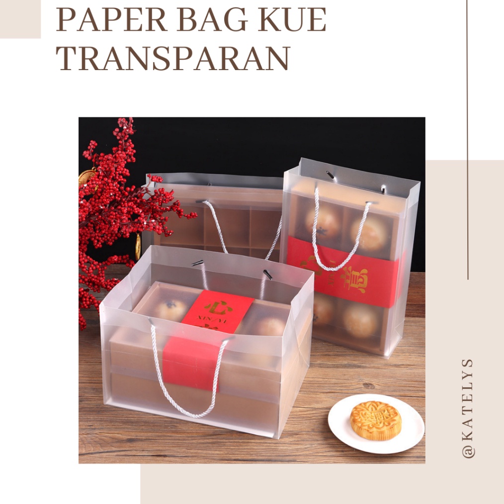 

Potongan 4 Goodie Bag Transparan Kantong Plastik Transparan Untuk Hadiah Plastic Bag Hampers A2