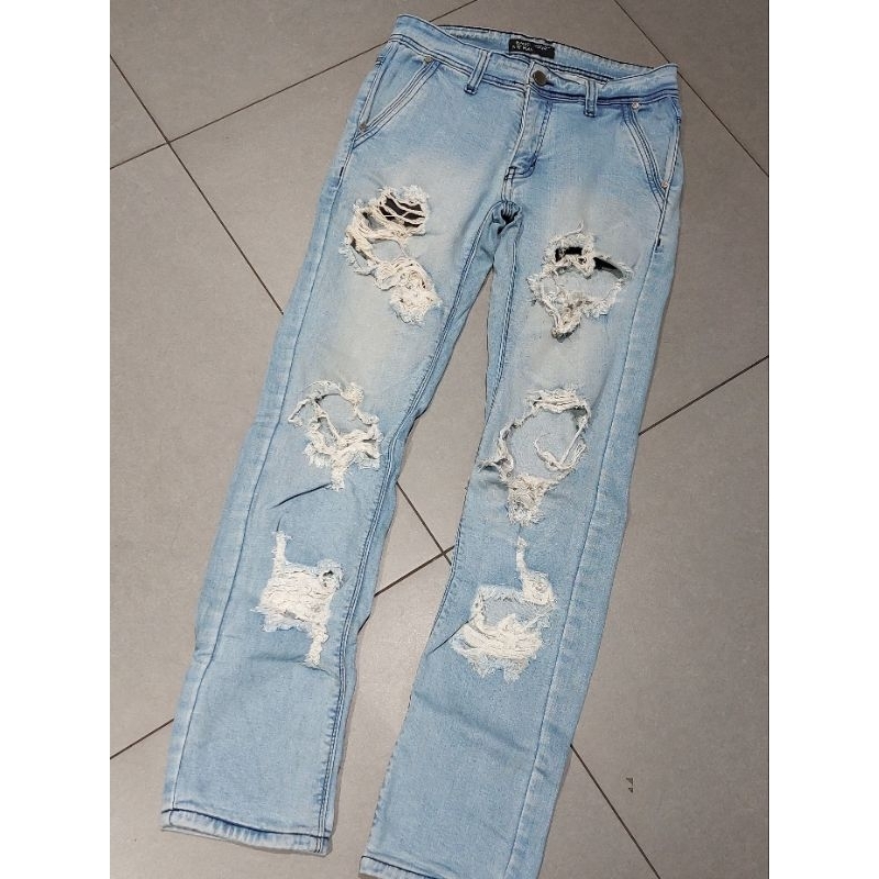 Celana Jeans Ripped Ntf Man