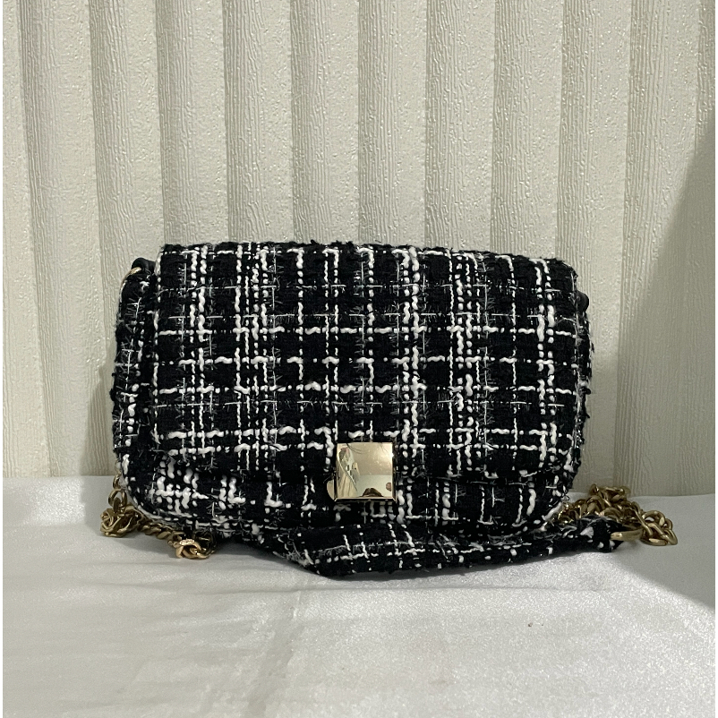 READY TAS WANITA SLING BAG MINI KAIN / TAS SELEMPANG MINI KAIN TERBARU / TAS MODERN KUALITAS IMPORT 