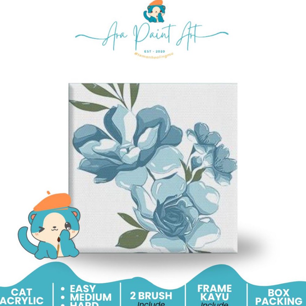

KODE V89W FLORAL SERIES Paint by numbers kit I Painting I Painting by number I Kado Wisuda I Kado unik