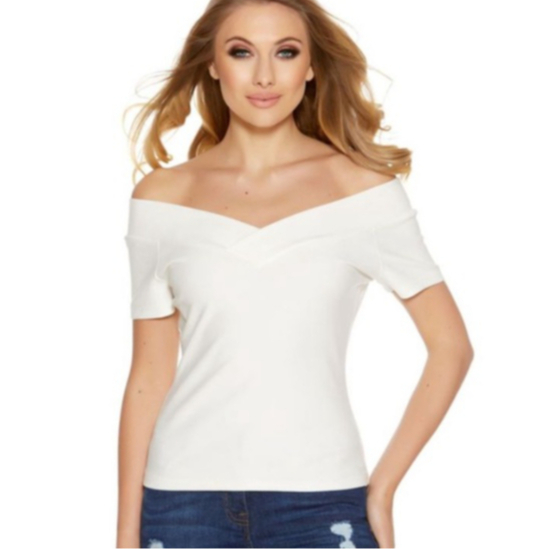 Kaos sabrina v neck bodyfit cotton stretch import/kaos Sabrina Sleeve Top/Atasan kaos Wanita/Top Off