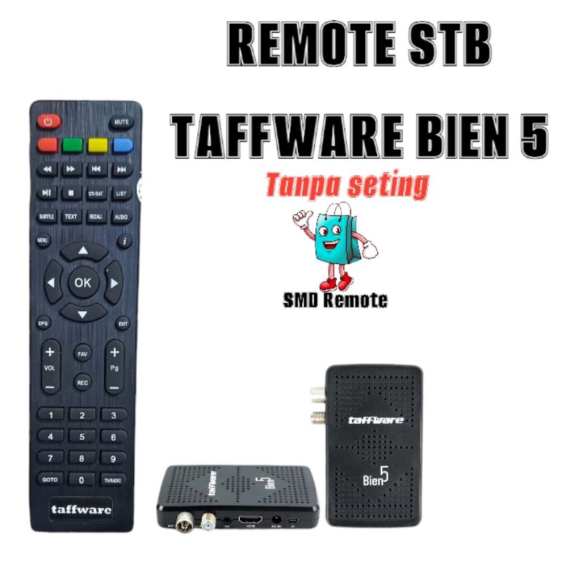 Remote stb Taffware Bien 5/Remot set top box Taffware Bien 5 combo