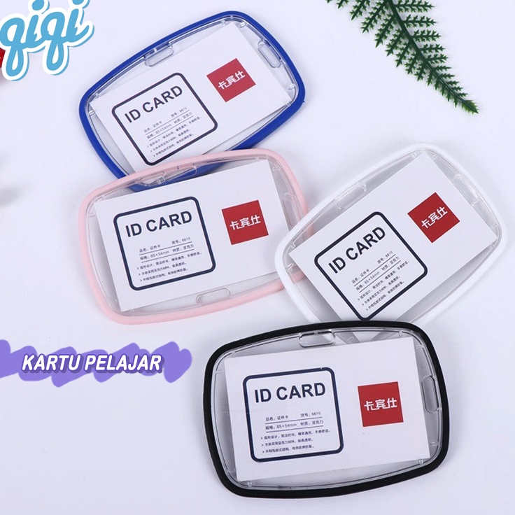 

Pasti Favorit Tempat Kartu Id Card holder Kartu pelajar Qiqi Treasure