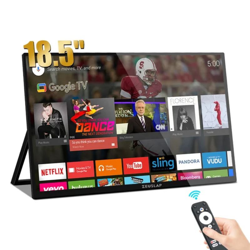ZEUSLAP Z18TV PRO 18.5" Smart TV Touch Screen Portable LCD PC 100Hz Display Monitor