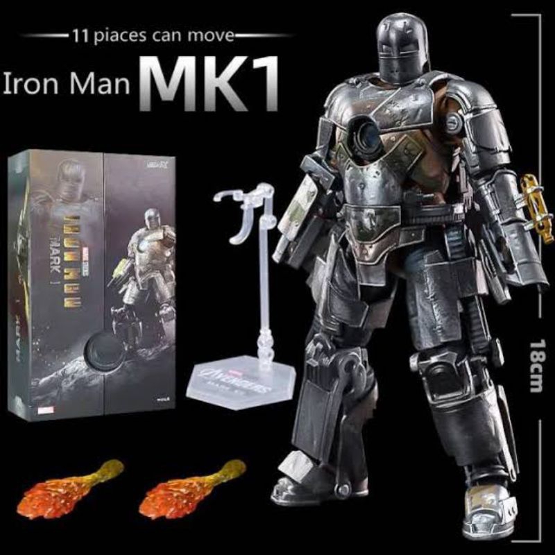 ZD TOYS MARVEL IRON MAN MARK 1 ORIGINAL ACTION FIGURE