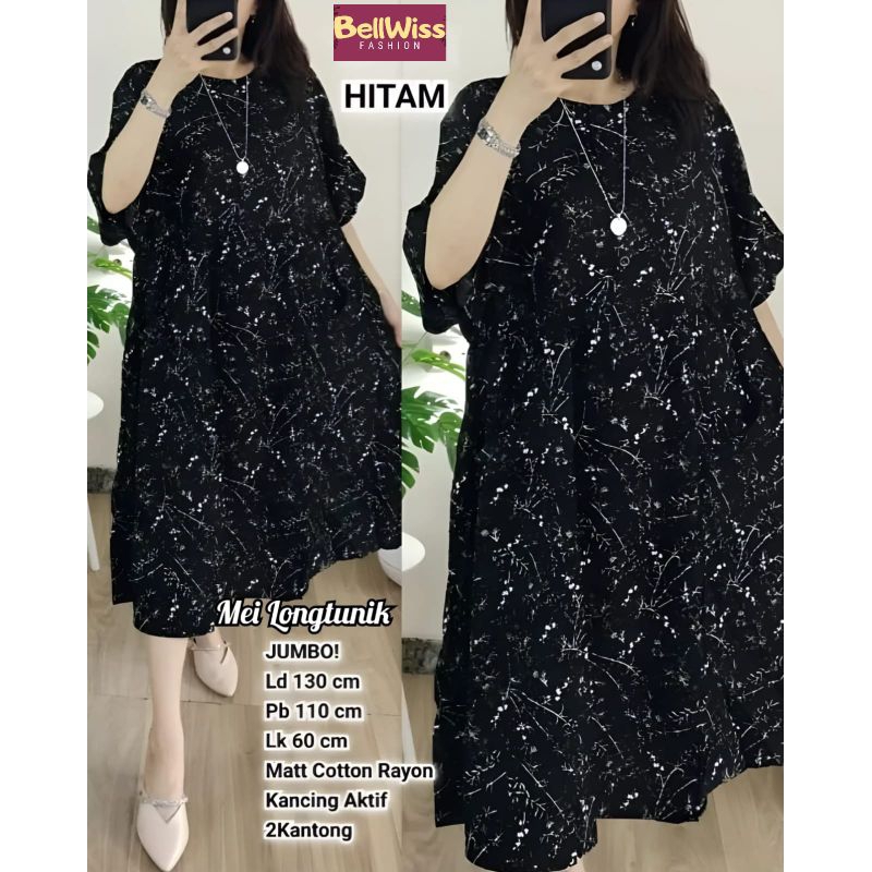 mei long tunik rayyon premium