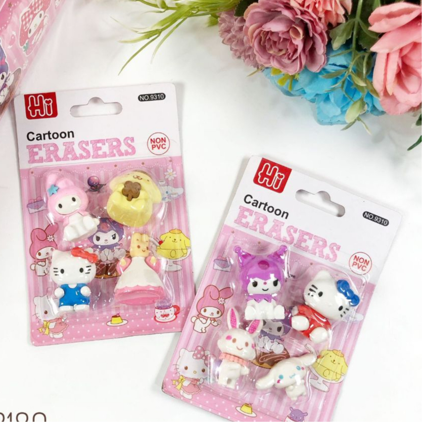 

PENGHAPUS SANRIO SET ISI 4/ SANRIO FANCY ERASER