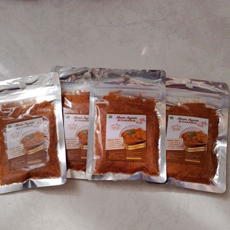 

Abon Ayam Lauk praktis bergizi 100% terbuat dari daging ayam asli