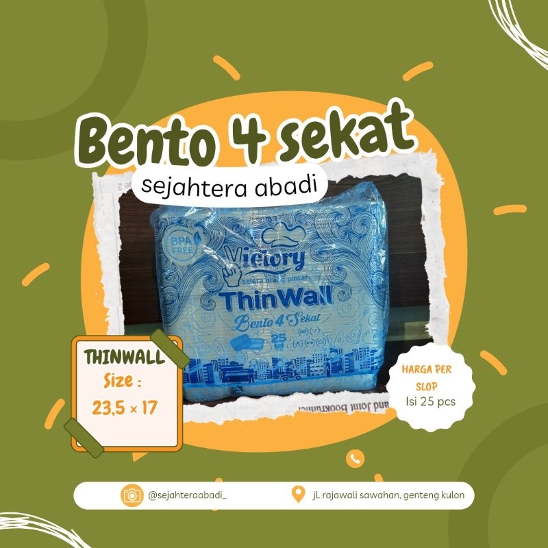 THINWALL 4 SEKAT | BENTO SEKAT | BENTO SEKAT FLAT