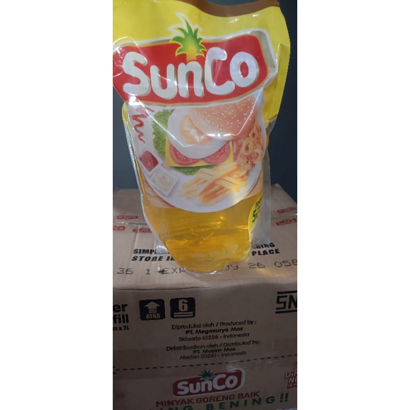 

MINYAK GORENG SUNCO 2LITER / SUNCO REFIL 2LT